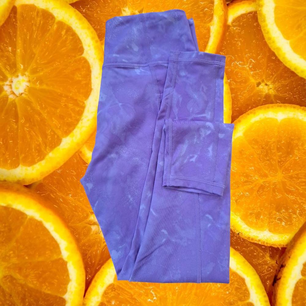 Victoria's Secret Purple Tie Dye Leggings With Pockets Size 8‎